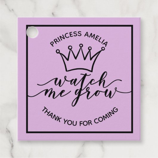 成長する薄紫と黒塗りを見王室のる フェイバータグ (正面)