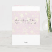 成長する虎猫誕生日カード カード (裏面)