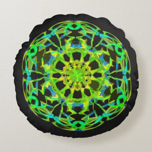 成長する黙想の枕 ラウンドクッション (正面)