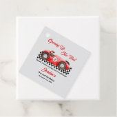 成長する2高速レッドレースカー2nd誕生日 フェイバータグ (インサイチュ)