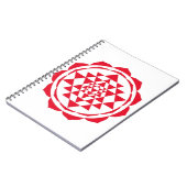 成長と平和のための美しいサラスワティ・ヤントラ ノートブック (左側)