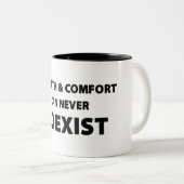 成長と心地よいは共存できない ツートーンマグカップ (正面右)