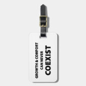 成長と心地よいは共存できない ラゲッジタグ (正面縦)