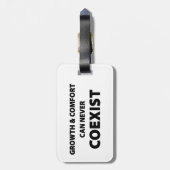 成長と心地よいは共存できない ラゲッジタグ (裏面縦)