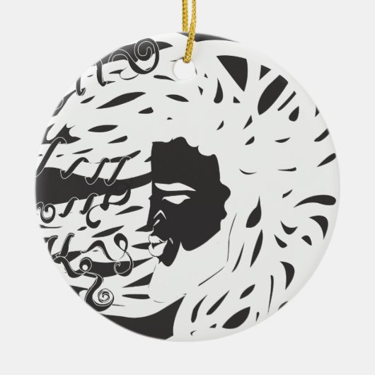 成長と調和 セラミックオーナメント (正面)