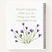 成長による開花 ノートブック (裏面)