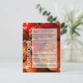 成長に適したガイド：トマト&ニンニク ポストカード (スタンド正面)