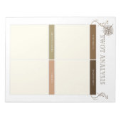 成長のための個人SWOT分析 ノートパッド (正面)