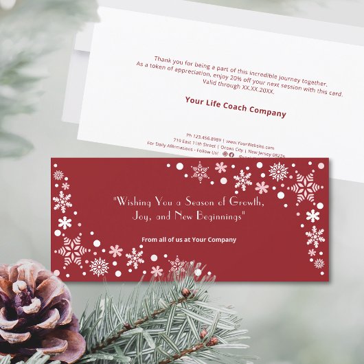 成長のシーズンを望む,喜びフラットカード