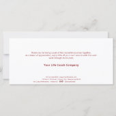 成長のシーズンを望む,喜びフラットカード (裏面)