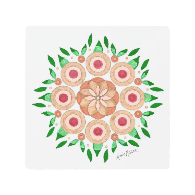 成長の喜び メタルプリント (正面)