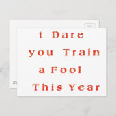 成長の年? – この年は馬鹿を鍛えてやろう ポストカード (正面/裏面)