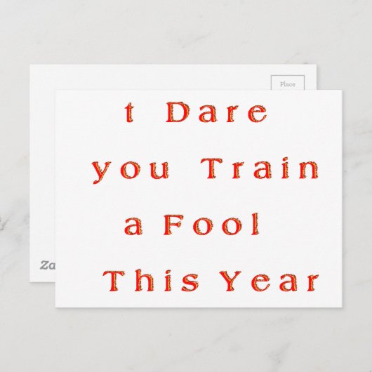 成長の年? – この年は馬鹿を鍛えてやろう ポストカード (正面/裏面)