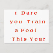 成長の年? – この年は馬鹿を鍛えてやろう ポストカード (正面)