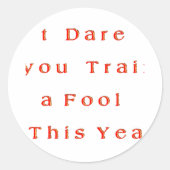 成長の年? – この年は馬鹿を鍛えてやろう ラウンドシール (正面)