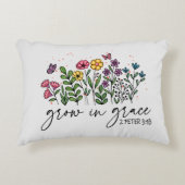 成長の猶予 – 鮮やかフローラ感動的 アクセントクッション (正面)