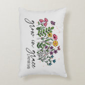 成長の猶予 – 鮮やかフローラ感動的 アクセントクッション (正面(垂直))