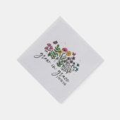 成長の猶予 – 鮮やかフローラ感動的 スタンダードカクテルナプキン (角)