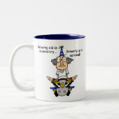 成長はユーモアのオプション ツートーンマグカップ (左)