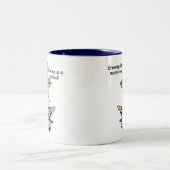 成長はユーモアのオプション ツートーンマグカップ (中央)