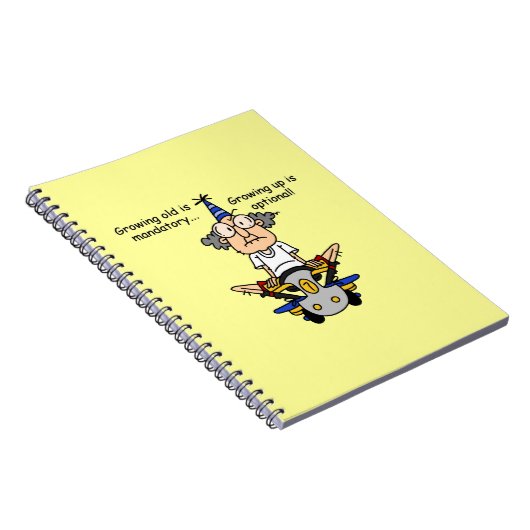 成長はユーモアのオプション ノートブック (右側)