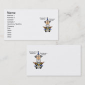 成長はユーモアのオプション 名刺 (正面/裏面)