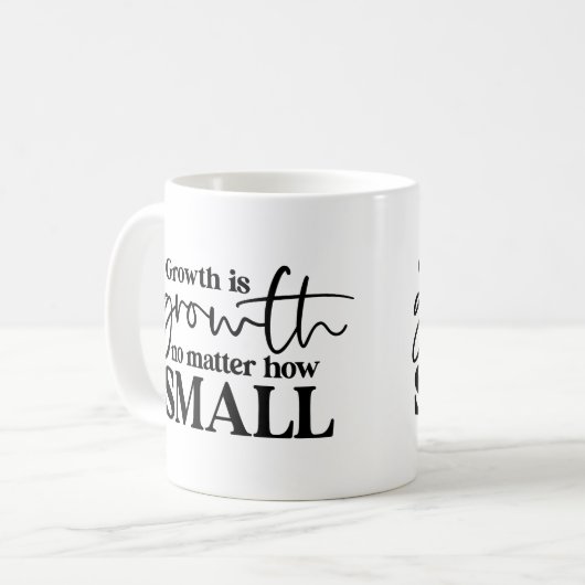 成長は成長だ…マグやる気を起こさせるン コーヒーマグカップ (正面左)