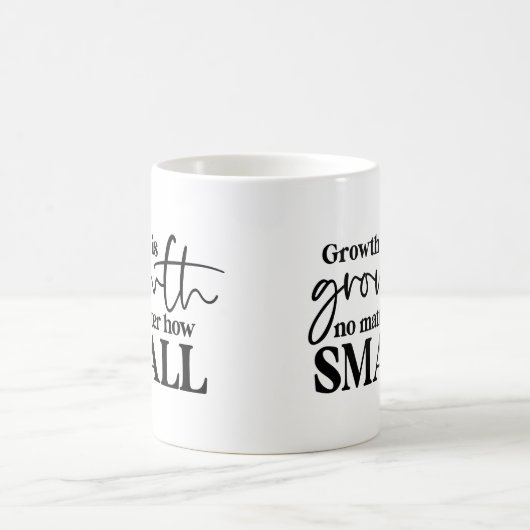 成長は成長だ…マグやる気を起こさせるン コーヒーマグカップ (中央)
