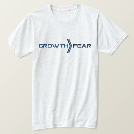 成長への恐怖 Tシャツ モチベーション コレクション (デザイン正面)