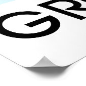 成長やる気を起こさせる抽象芸術 ポスター (角)