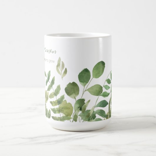 成長をサポートしてくれてありがとう マグカップ (中央)