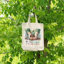 成長を促す感動的-エコフレンドリー- トートバッグ