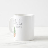 成長を助けてくれてありがとう モミの木の先生 コーヒーマグカップ (正面左)