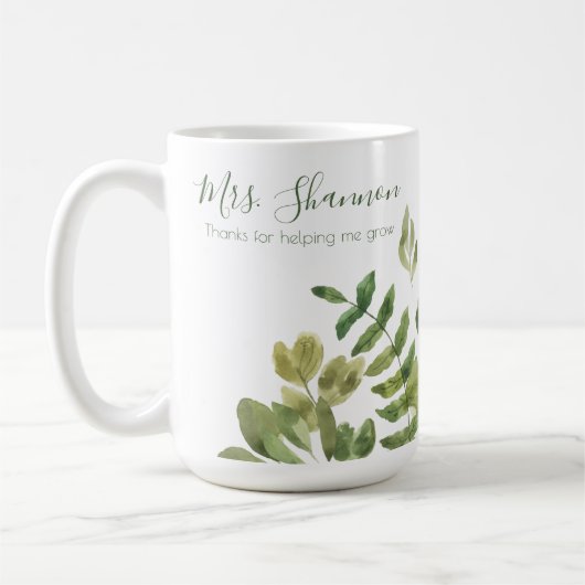 成長を支えてくれてありがとう マグカップ (左)