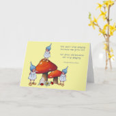 成長を続ける古い誕生日、ファンタジーアート：かわいい格言 カード (黄色い花)