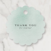 成長を見る – 多肉植物の緑の赤ちゃんシャワー フェイバータグ (裏面)