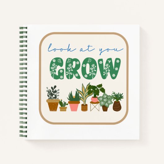 成長を見ろ ノートブック (正面)