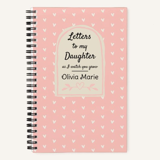 成長を見守る私の娘への手紙 ノートブック (正面)