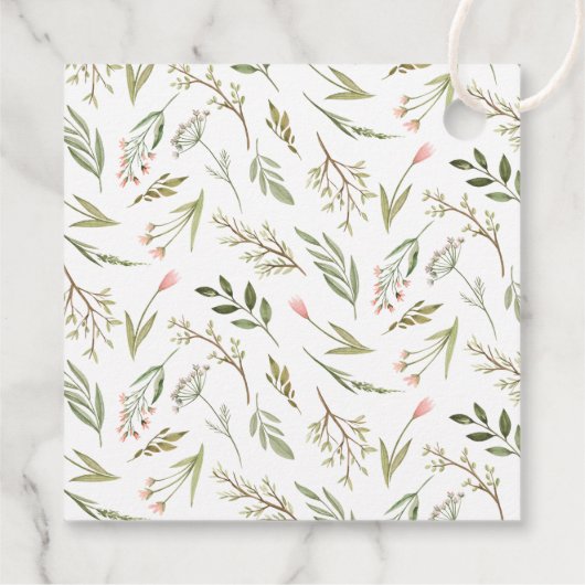 成長を見守る |ウッドランドベビーシャワーメッセージカード フェイバータグ (裏面)