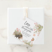 成長を見守る |ウッドランドベビーシャワーメッセージカード フェイバータグ (インサイチュ)