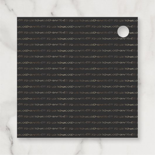 成長を見守る |ベビー素朴シャワーメッセージカード フェイバータグ (裏面)