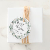 成長を見守る |ユーカリプタスベイビーシャワーメッセージカード フェイバータグ (インサイチュ)