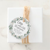 成長を見守る |ユーカリプタスベイビーシャワーメッセージカード フェイバータグ (インサイチュ)