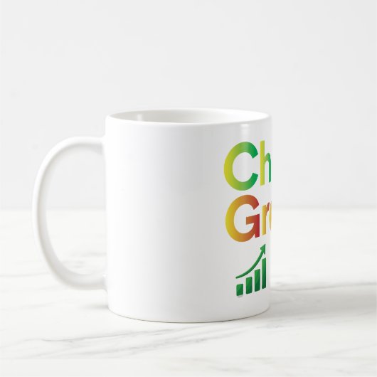 成長を選ぶ コーヒーマグカップ (左)