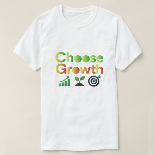 成長を選ぶ Tシャツ (デザイン正面)