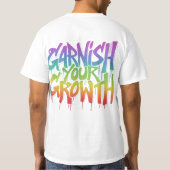 成長を飾り、旅を育てる» Tシャツ (裏面)