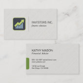 成長アイコン | 投資 名刺 (正面/裏面)