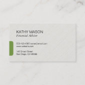 成長アイコン | 投資 名刺 (裏面)