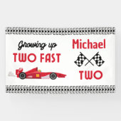 成長アップ2高速レッドレースカーボーイヴィンテージ2nd 横断幕 (横)