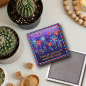 成長オールドパープル引用文フローラハートトレンディー マグネット